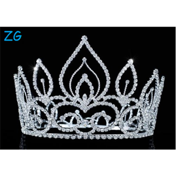 Высокое качество горный хрусталь свадьбы короны Tiaras кристалл девочек короны